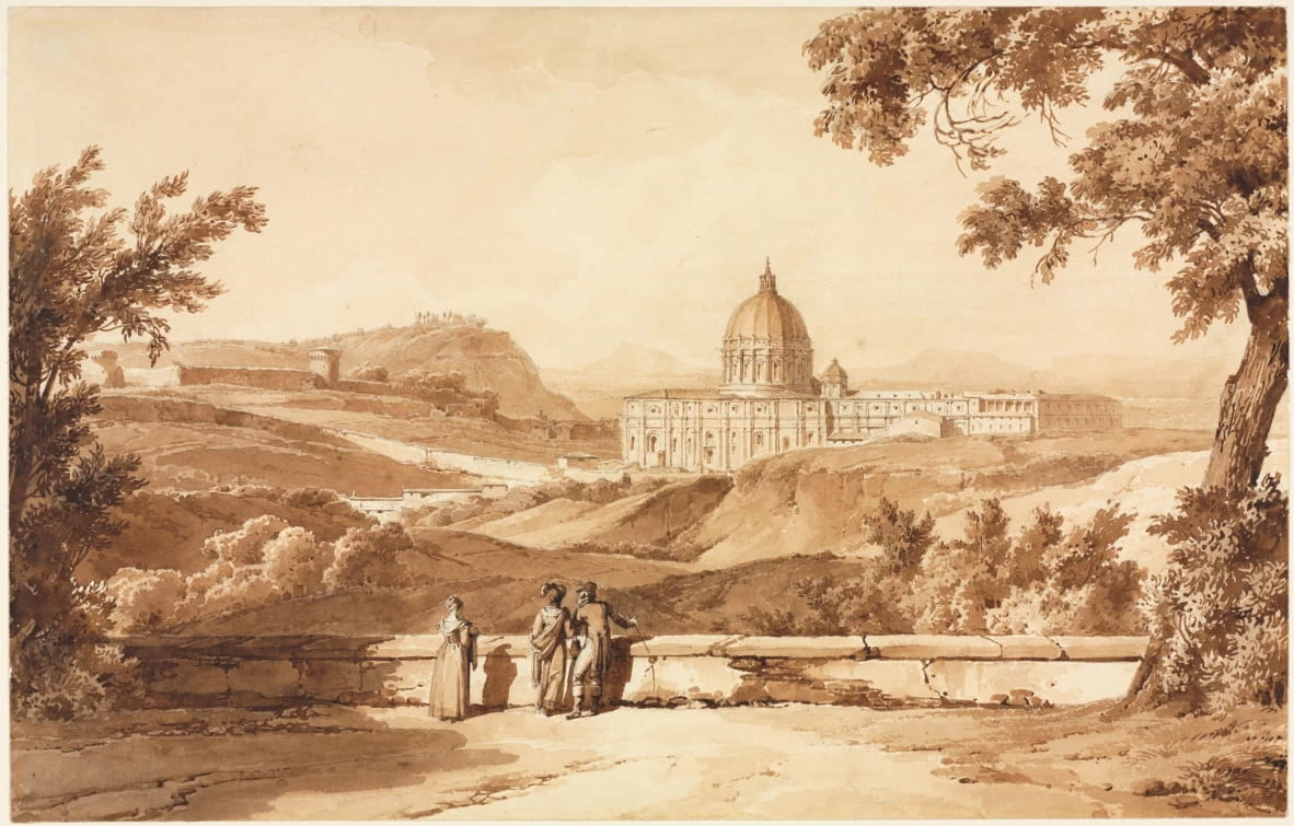 Veduta di San Pietro a Roma - Cleveland Museum of Art, Bequest of Dr. Paul J. Vignos, Jr